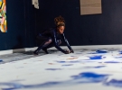 Adelaide Damoah live performance. UNFOLD Space. Image courtesy Jennifer Moyes