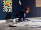 Adelaide Damoah live performance. UNFOLD Space. Image courtesy Jennifer Moyes